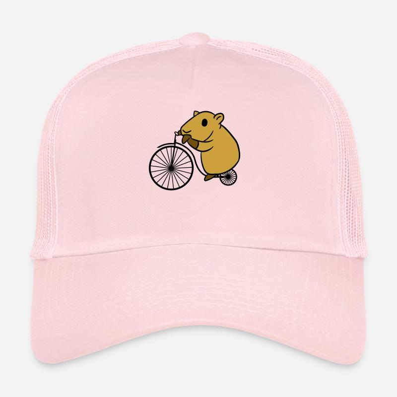 Capybara équitation rétro vélo avec une grande roue Casquette trucker 