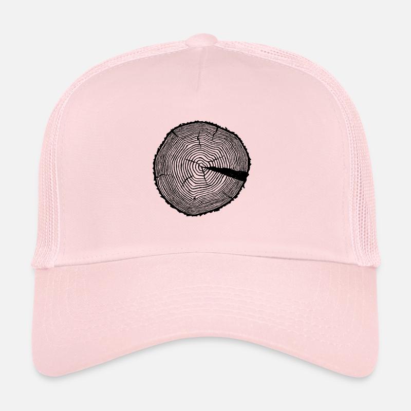 Annual rings tree trunk Trucker Cap