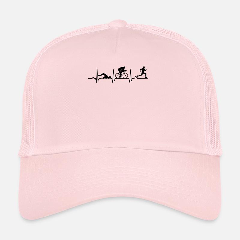 Herzschlag Triathlon - Trucker Cap - Hellrosa