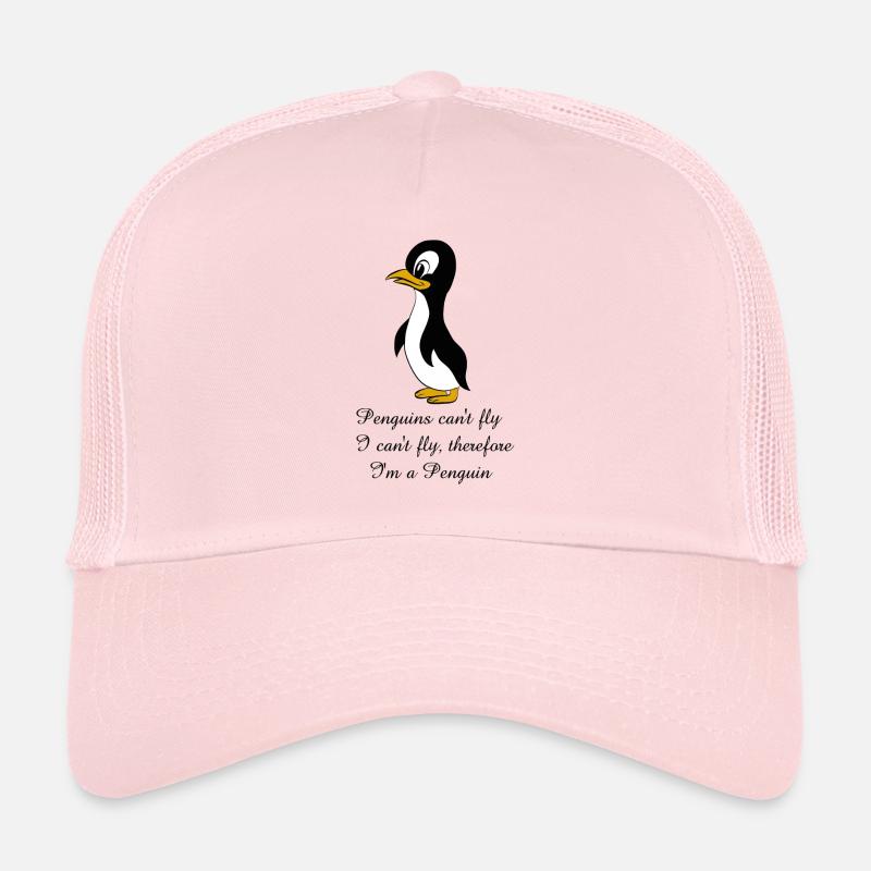 Penguin sayings - Trucker Cap - pale pink