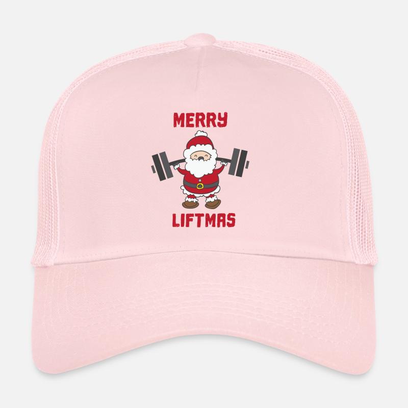 Weihnachten Bodybuilder christmas X-Mas - Trucker Cap - Hellrosa