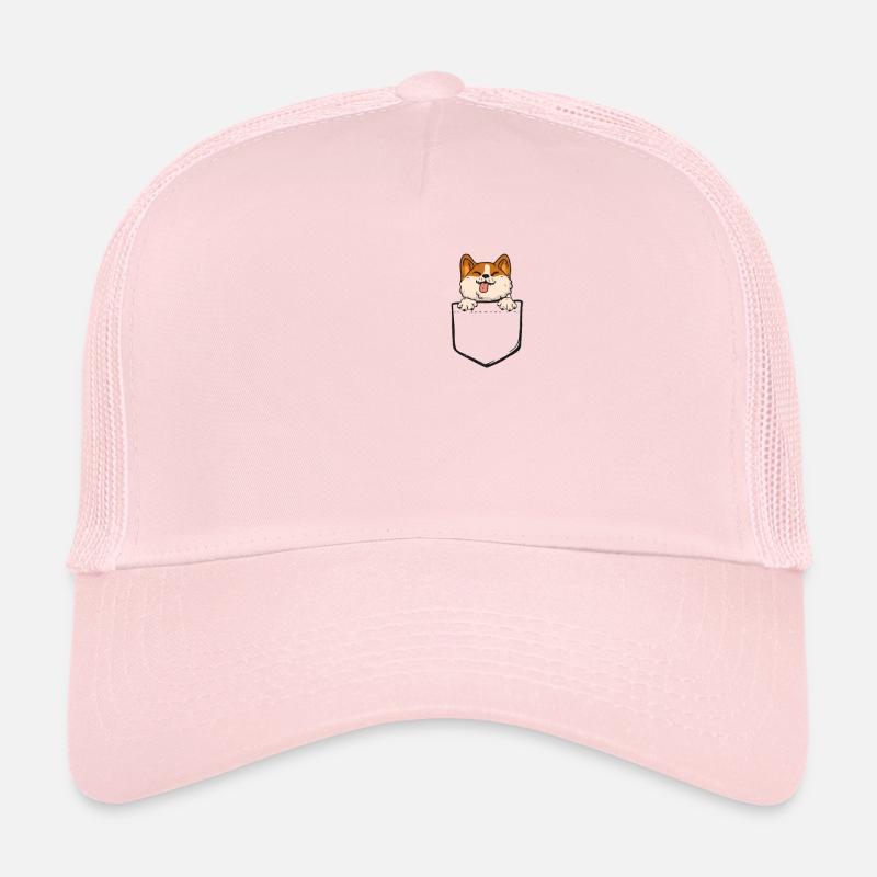 Cute Dog Pockets Shirt Corgi gift - Trucker Cap - Hellrosa