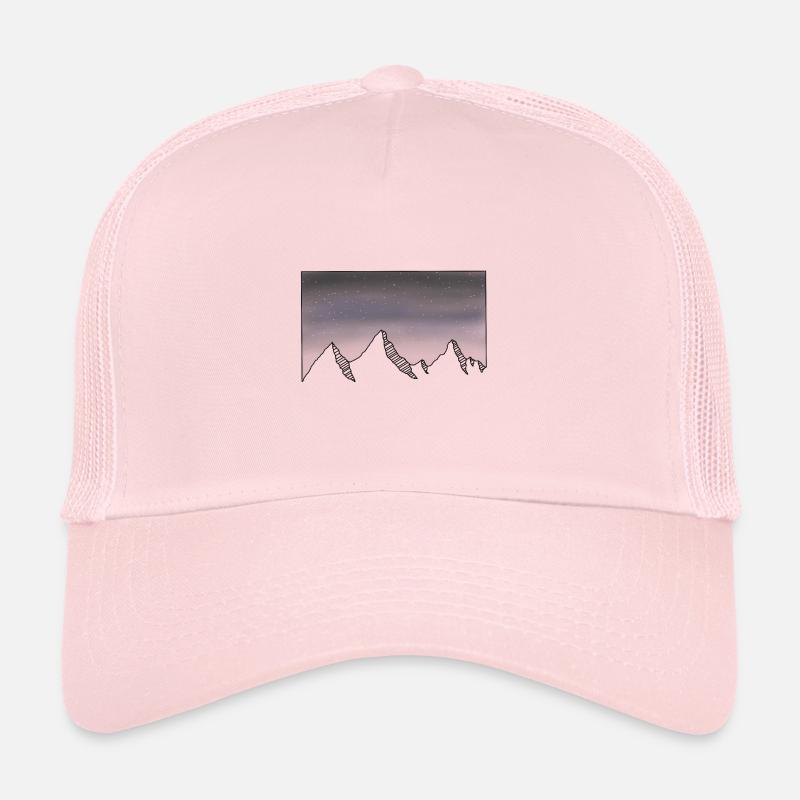 Berge Sternenhimmel Nacht Trucker Cap