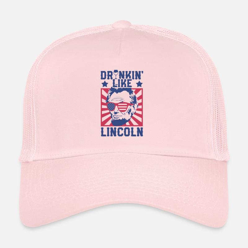 Drinking Like Lincoln Independence Day Trucker Cap
