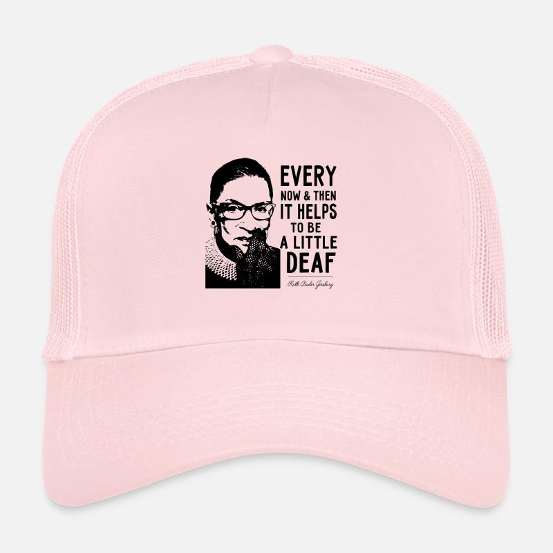 Hin und wieder hilft es, ein wenig taub zu sein - Trucker Cap - Hellrosa