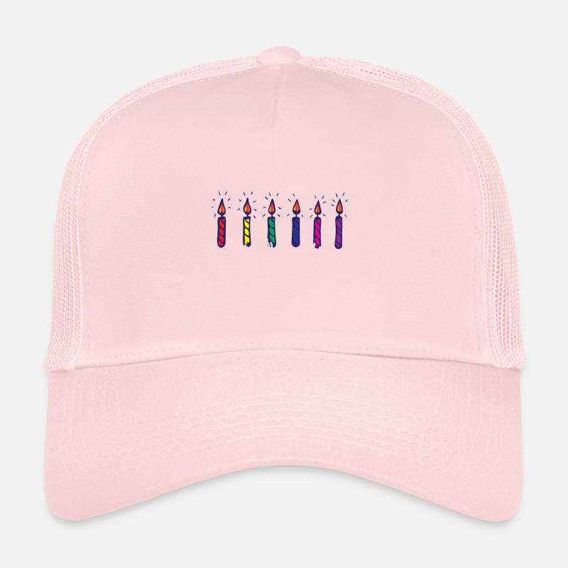 Bougies Six bougies d'anniversaire Casquette trucker 