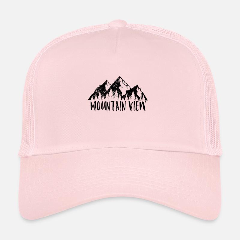 Mountain View - Design pour les amateurs de montagne Casquette trucker 