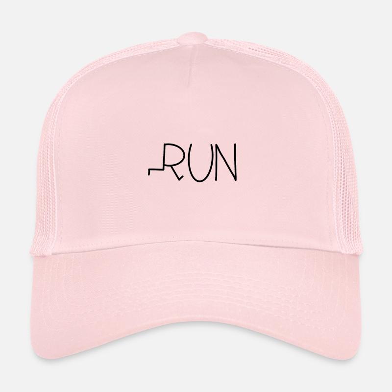 run rennen - Trucker Cap - Hellrosa