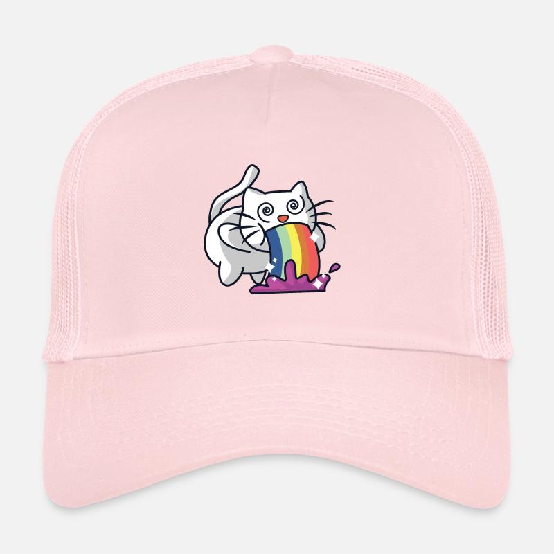 Chat arc-en-ciel Casquette trucker 