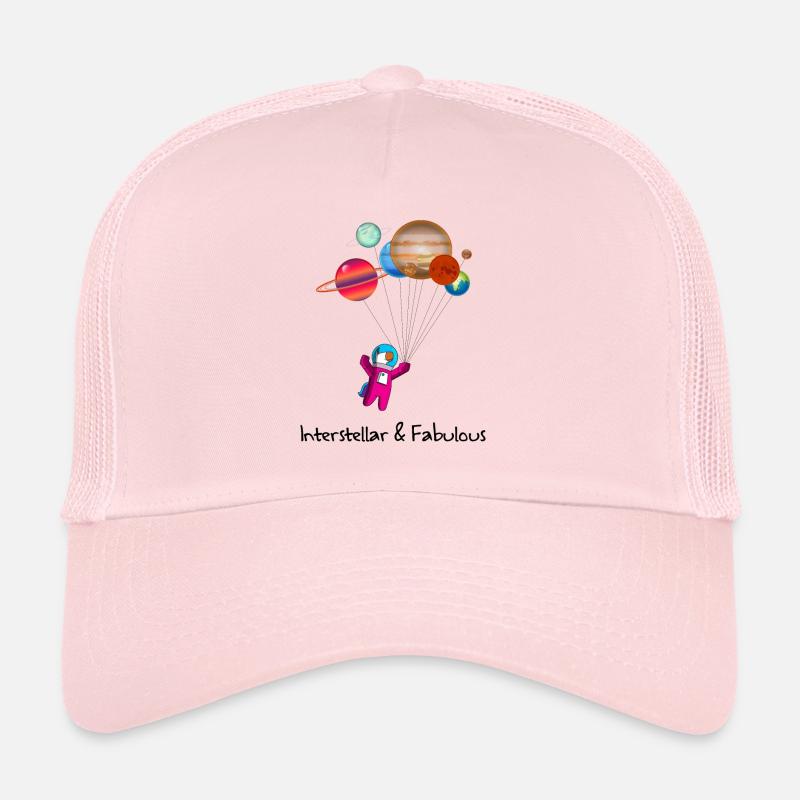 Interstellar and fabulous Einhorn weltraum - Trucker Cap - Hellrosa