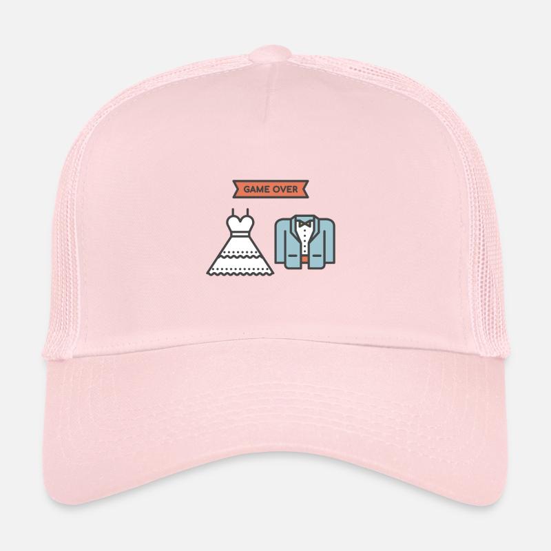 Mariage - Game Over - Cadeau Casquette trucker 