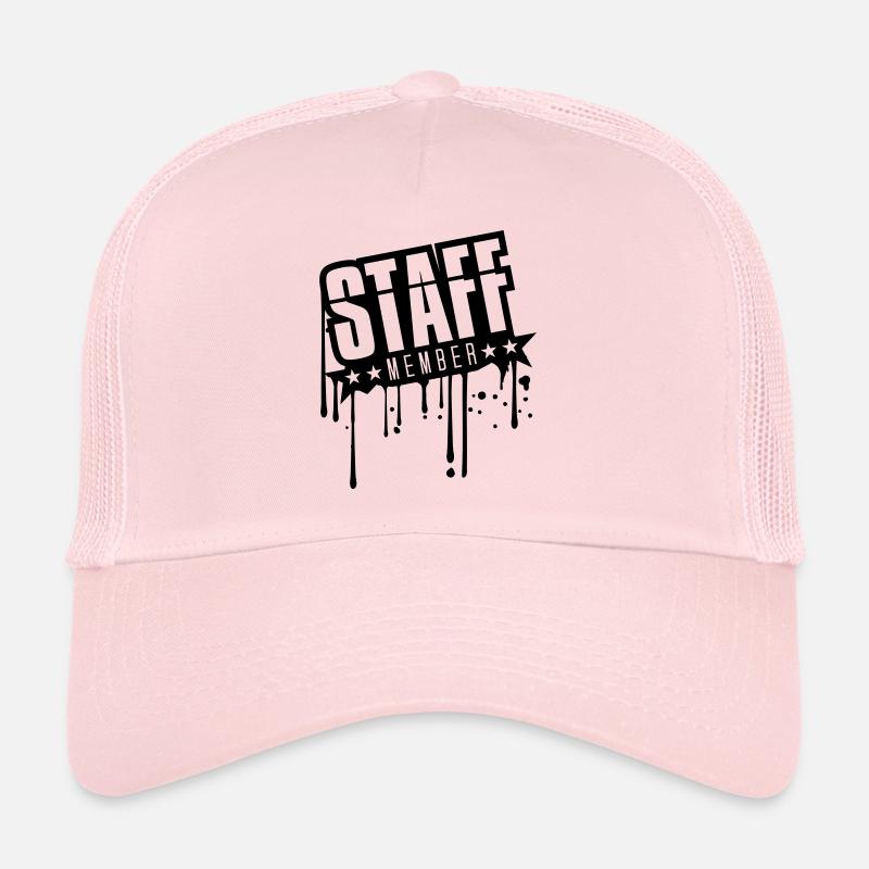 graffiti drops spray stamp glue silhouette staff Trucker Cap