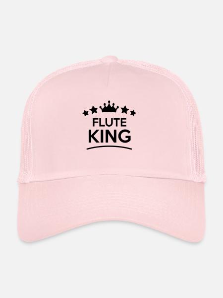flute king stars - Trucker Cap - pale pink - Front