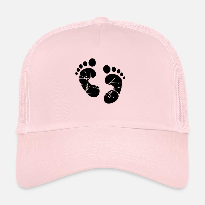 Empreinte de pieds de bébé Casquette trucker 