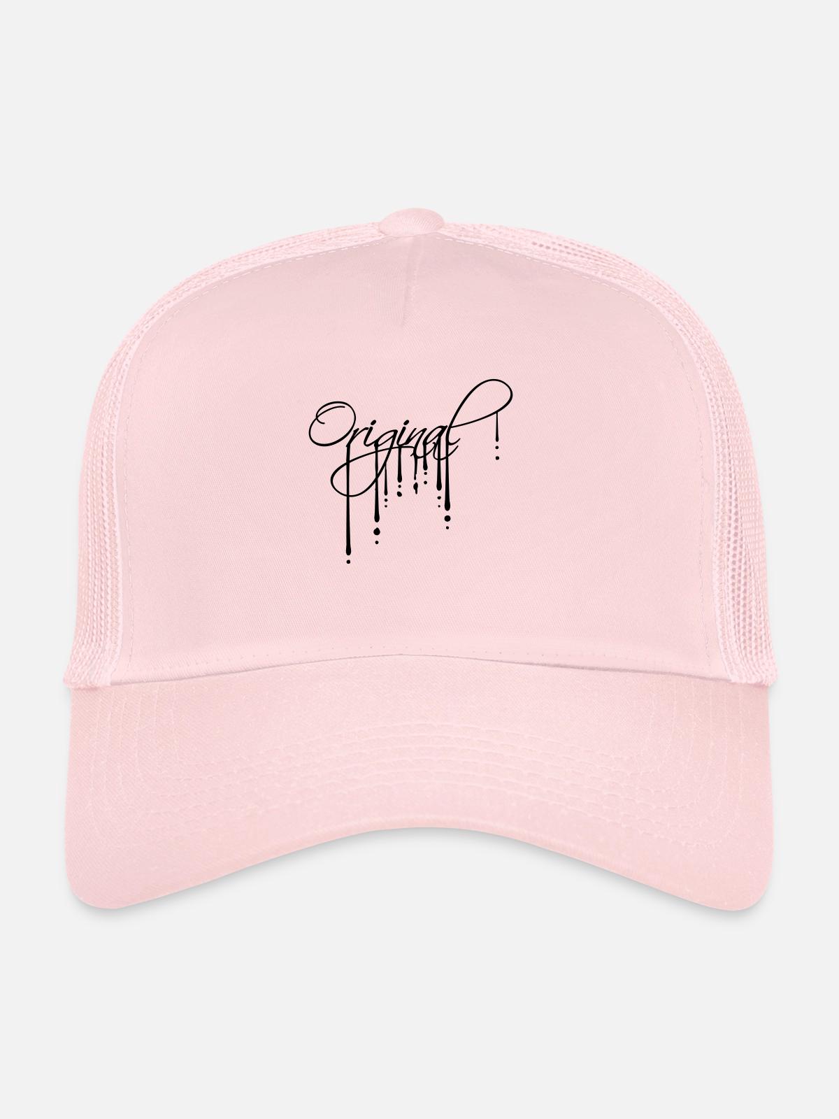 Logo Graffiti Original - Casquette trucker  - rose pâle - Devant
