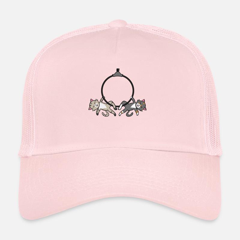 Cute Cats with Aerial Hoop Trucker Cap