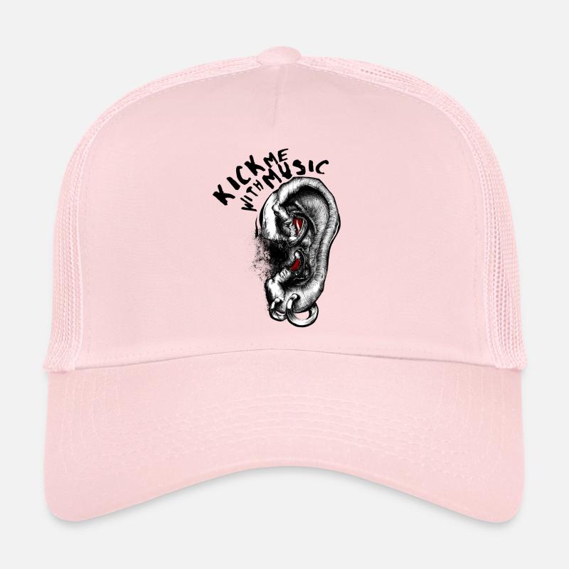 Kick me avec de la musique Casquette trucker 