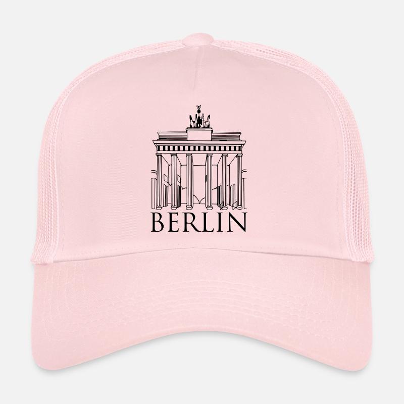berlin - Casquette trucker  - rose pâle