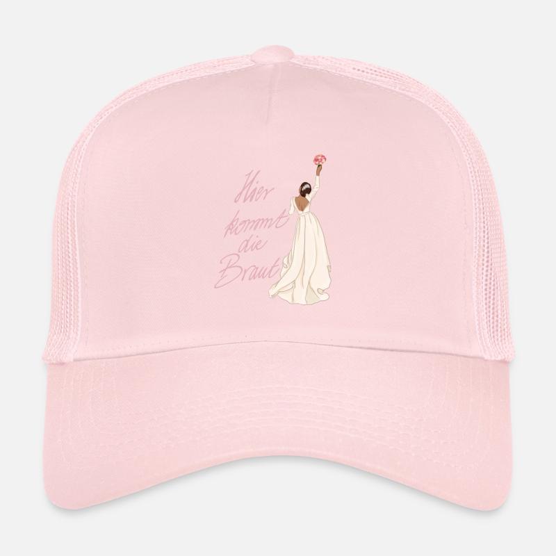 Braut in weiß - Trucker Cap - Hellrosa