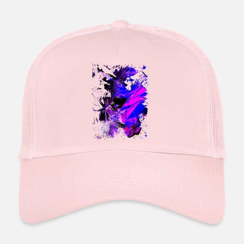 "Blacklight" Acryl Paint by Marco Eckenbrecht Trucker Cap