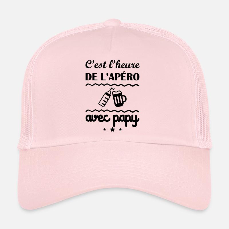 C'est l'heure, papy, cadeau de naissance Casquette trucker 