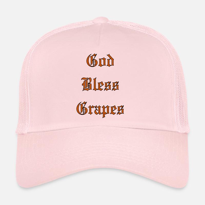 GodBlessGrapes - Trucker Cap - pale pink