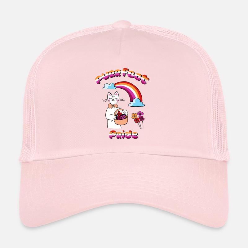 purrfect pride - Trucker Cap - pale pink