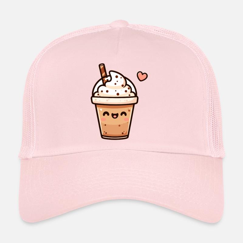Conception de tasse à café mignon tourbillon de chocolat Casquette trucker 