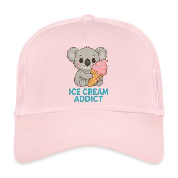 IceCream Addict - Trucker Cap - pale pink - Front