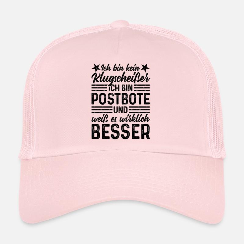 Postbote - Trucker Cap - Hellrosa