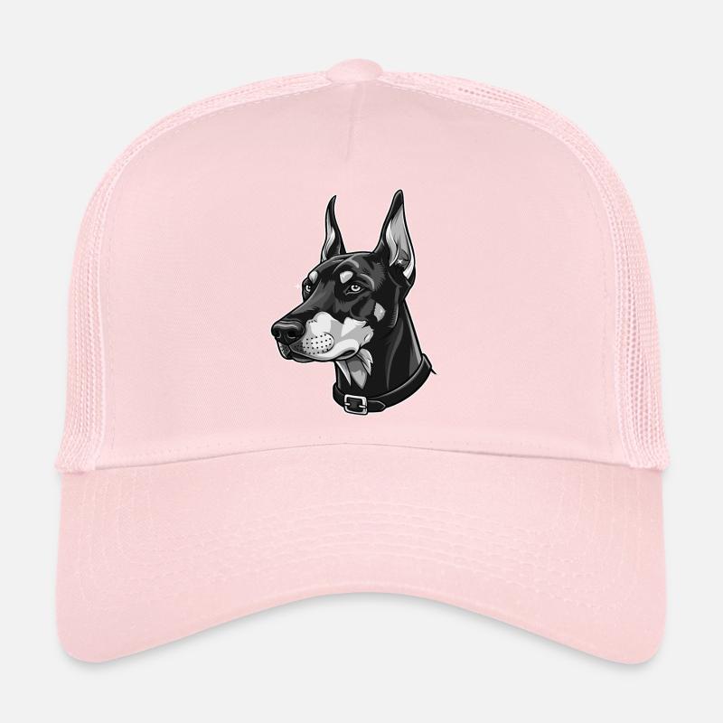 Elegant Doberman Portrait Trucker Cap
