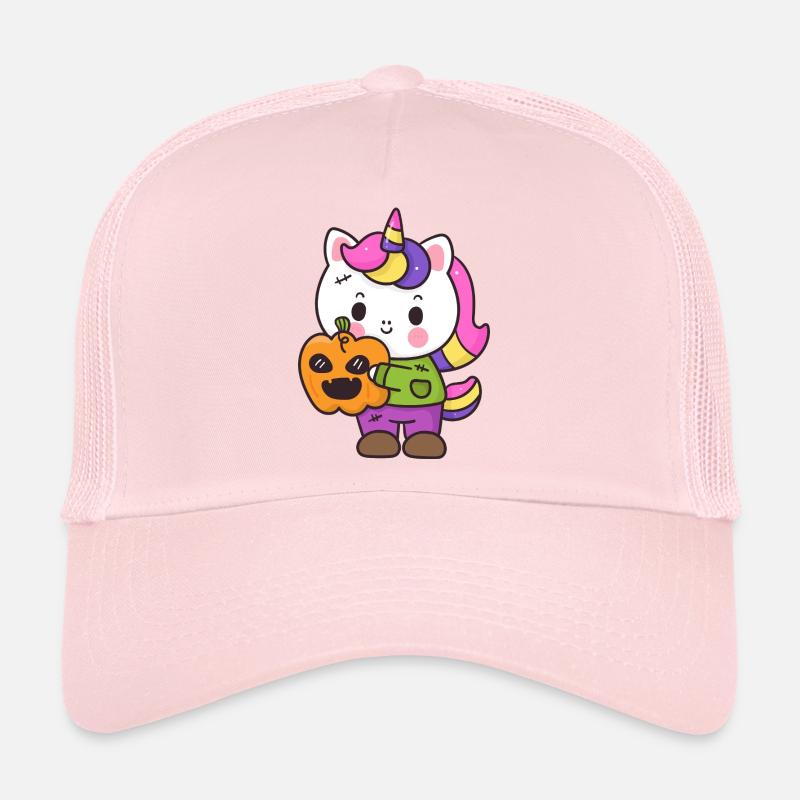 Pumpkin Hug Unicorn Trucker Cap