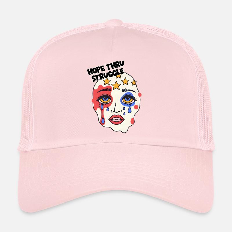 Hope thru Struggle Mask Trucker Cap