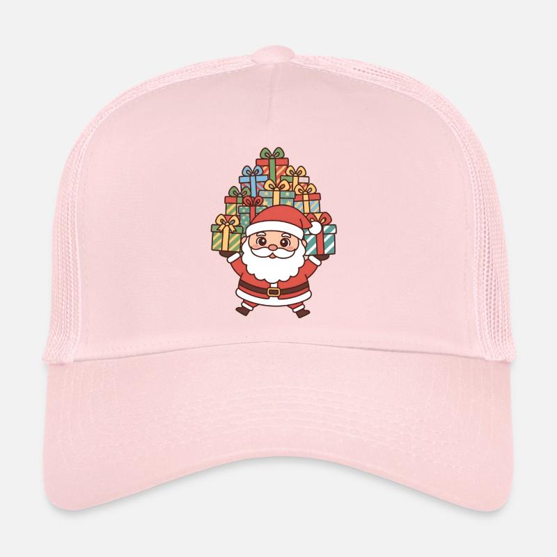 Weihnachtsmann Nikolaus - Trucker Cap - Hellrosa