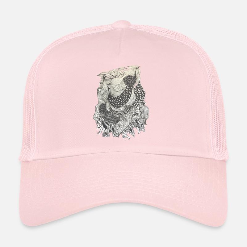 Koi Linienmuster Elegie Trucker Cap