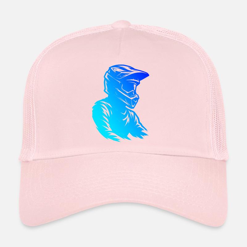 Clear Motocross Message Trucker Cap