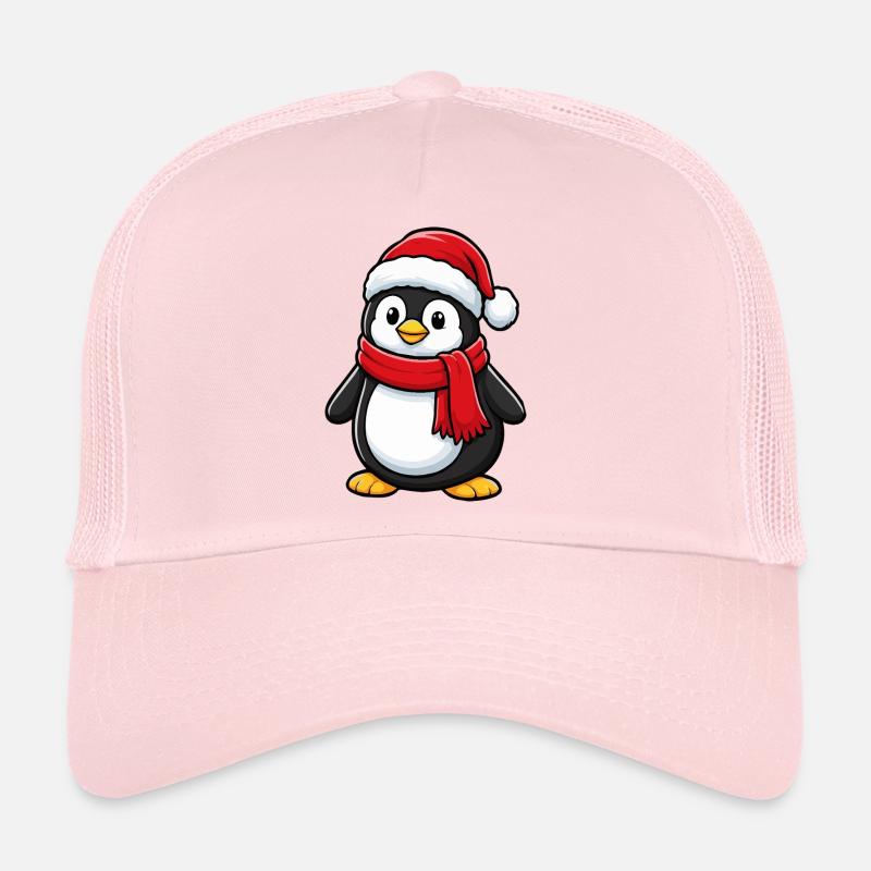 Cute Christmas Penguin Winter Mascot Trucker Cap