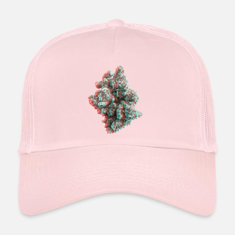 Anaglyphe 3D de Cannabis Weed Bud Casquette trucker 