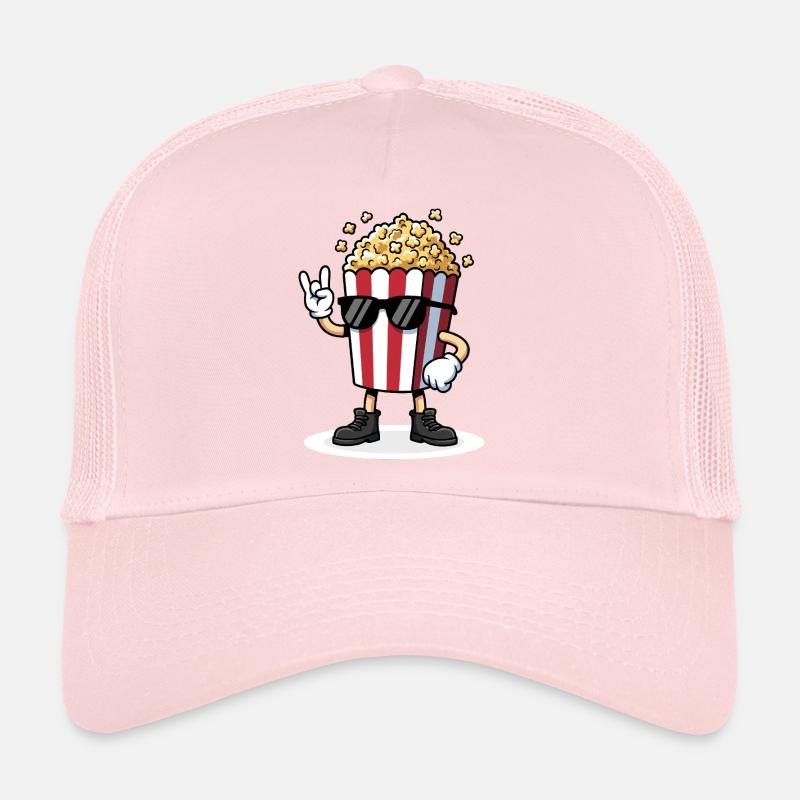 Costumes de popcorn Musique rock de carnaval Casquette trucker 