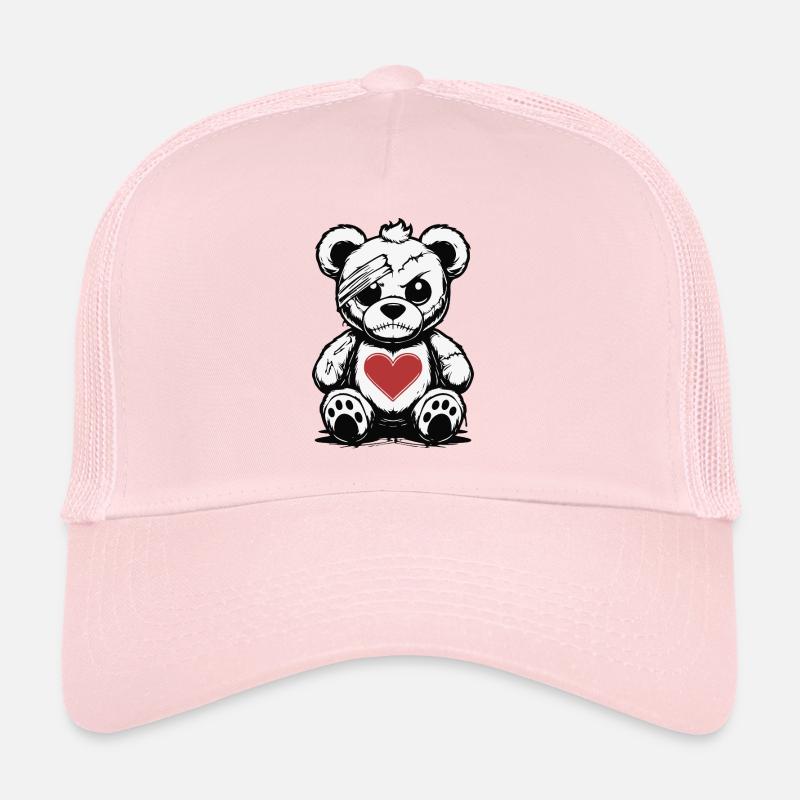 Grumpy Teddy with a good Heart Casquette trucker 