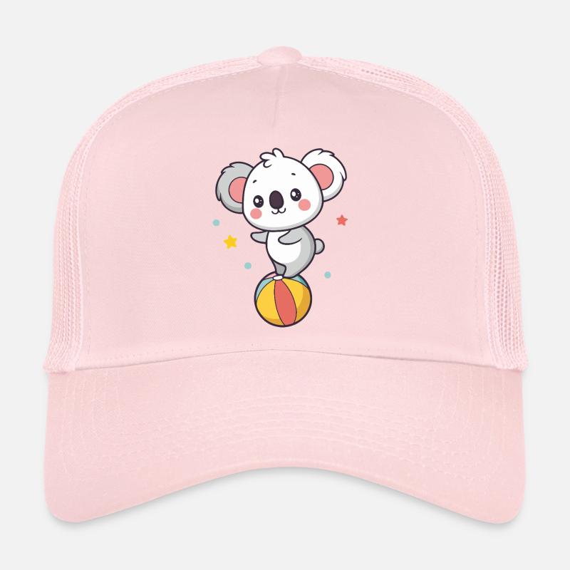 Koala mignon sur ballon arc en ciel Casquette trucker 