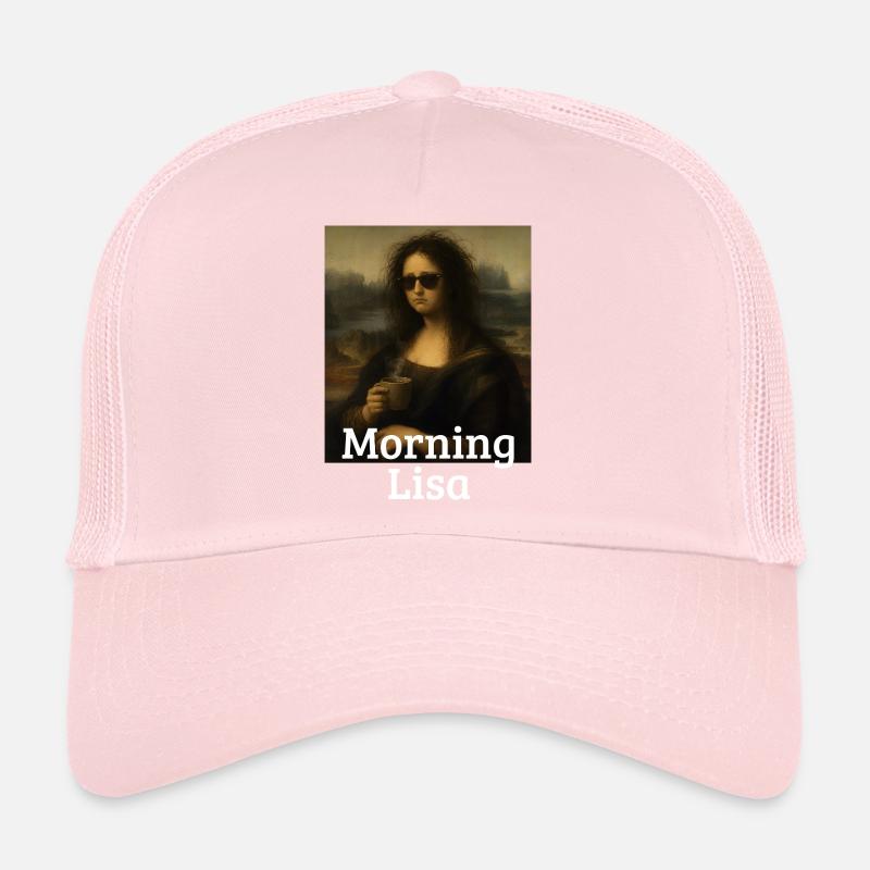 Morgen Lisa Leonardo Da Vinci Lustige Mona Lisa Trucker Cap