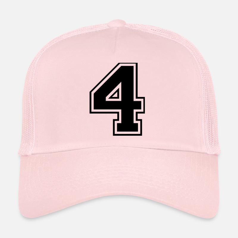 4, Four, Four, number, number Trucker Cap