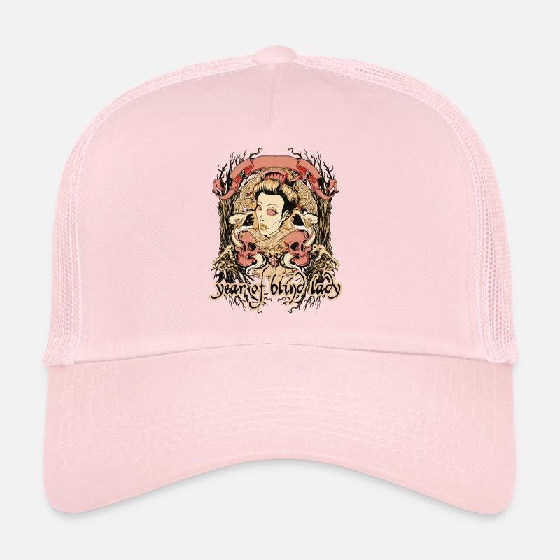 year of blind lady Trucker Cap