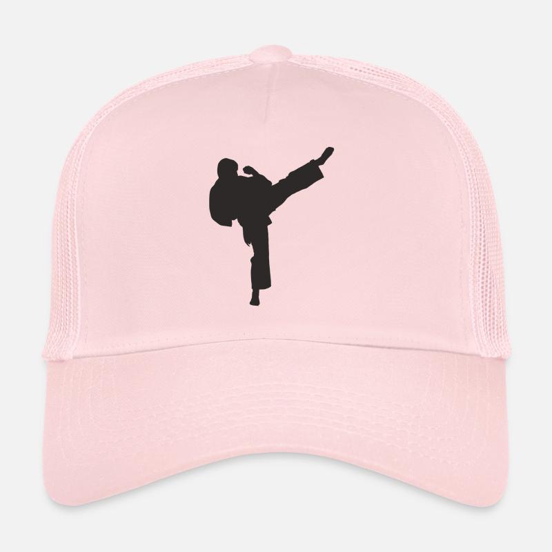 karaté - Casquette trucker  - rose pâle