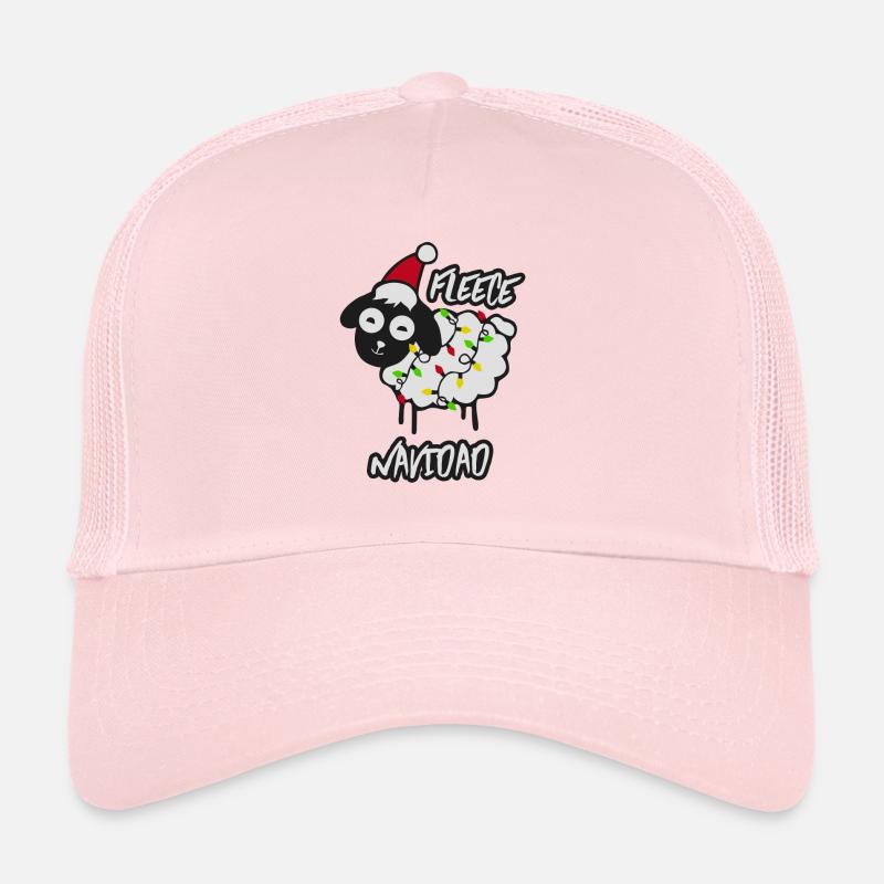 Toison Navidad Schaf - Casquette trucker  - rose pâle
