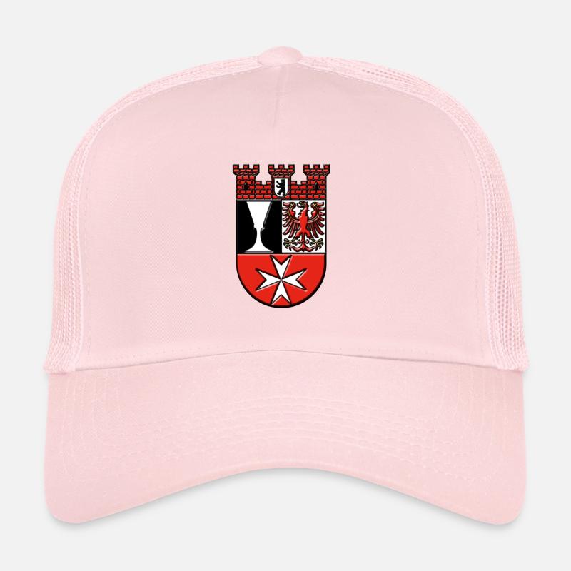 Berlin Bezirk Neukölln Wappen - Trucker Cap - Hellrosa