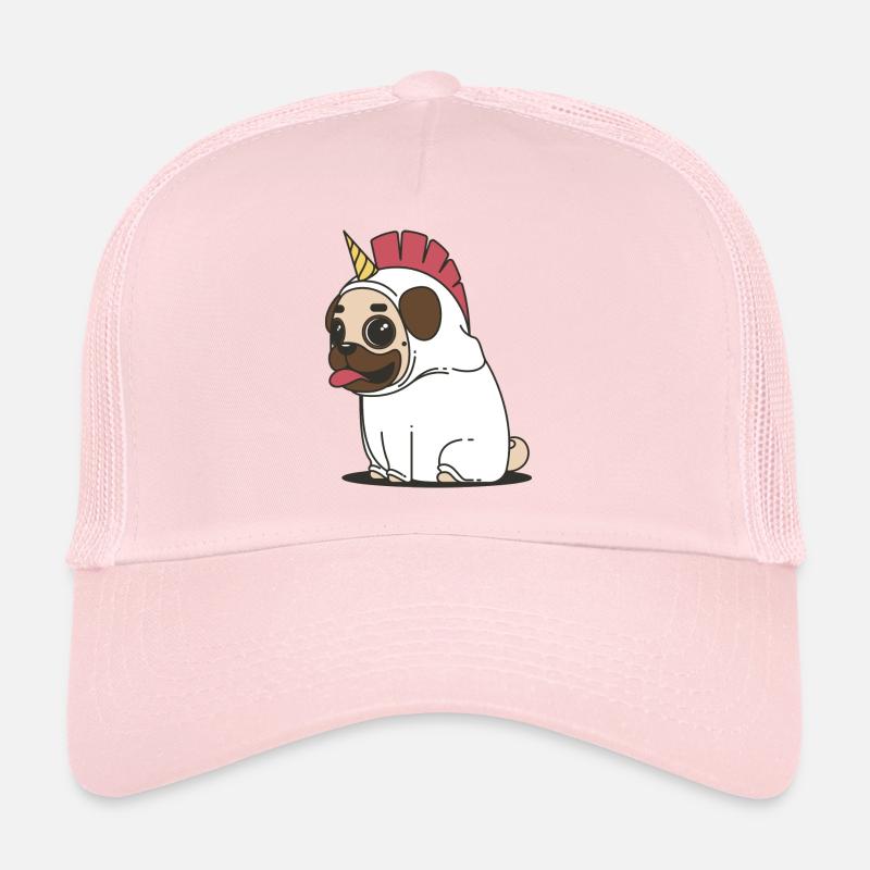 Bubble: the unicorn dog - Trucker Cap - pale pink