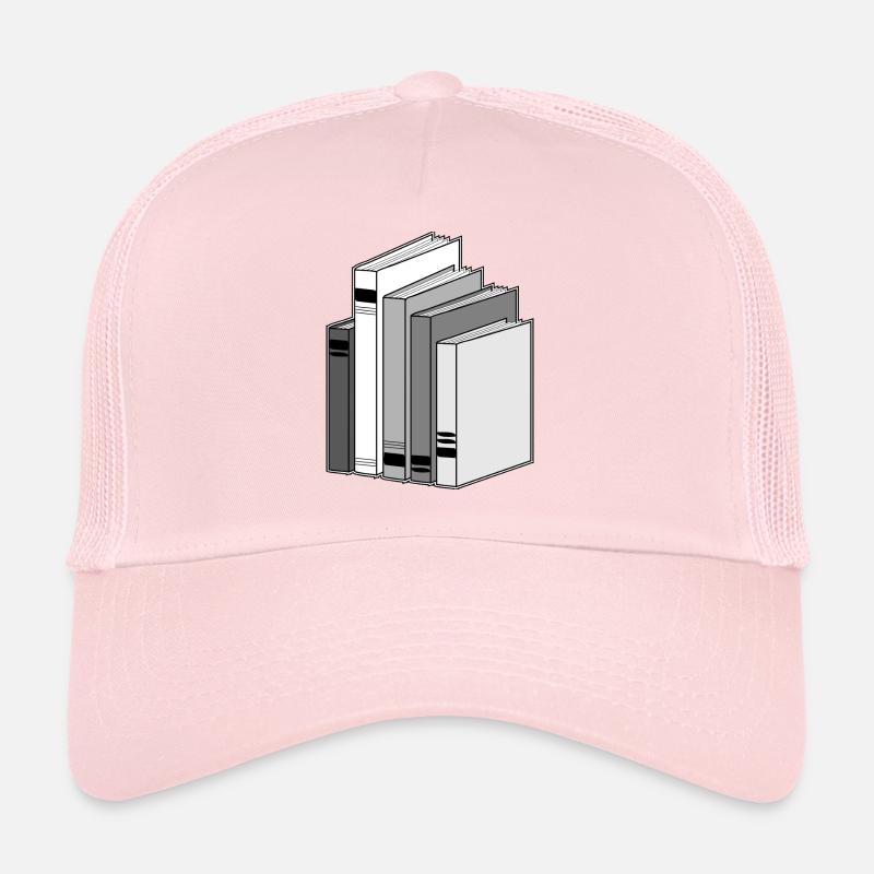 books reader reading buecher lesen lernen63 - Trucker Cap - Hellrosa