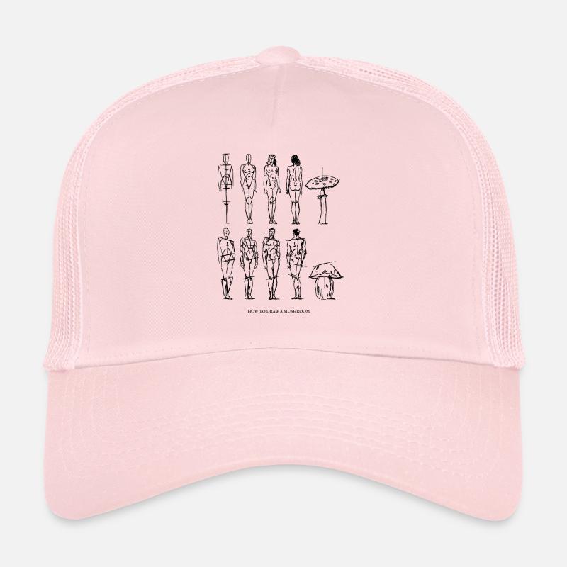 comment dessiner un champignon / champignons / Art Casquette trucker 